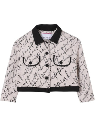 Pinko Giacca cropped con logo jacquard F4PIBGJK171