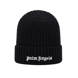 Palm Angels Cappello Nero A Coste Con Logo F6PAJBHT226/110 Per Bambini