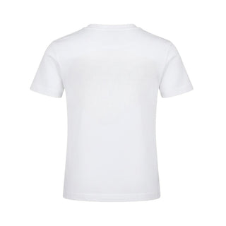 Cesare Paciotti T-shirt Bianca In Jersey Per Bambino TSP6103J-V2