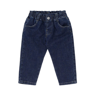 Please Jeans in denim blu da neonata PE07012G77