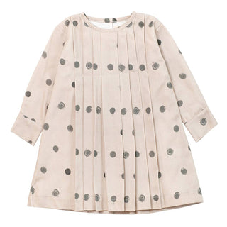 Maperò Abito beige a pois da bambina M32221J