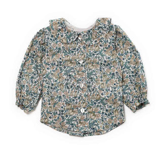 Coccodè Camicia in popeline con fantasia floreale da neonata C62141