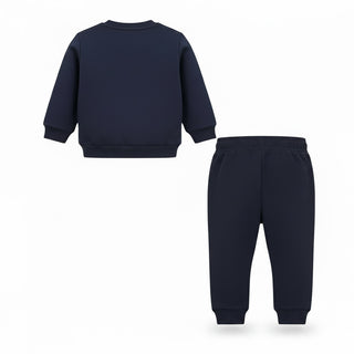 Iceberg Tuta Sportiva Blu Navy In Felpa Per Neonato CFICE6104B-V5