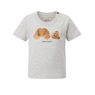 Palm Angels T-shirt Grigia Con Teddy F6PANBTH189/101 Per Neonato