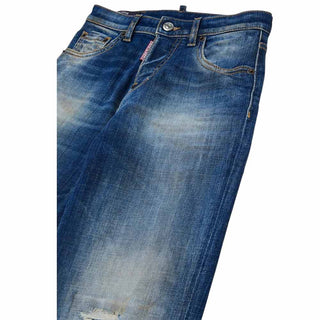 Dsquared2 Jeans Dritti Con Dettagli Destroyed DQ3578-D0AHW-DQ01 Per Bambini