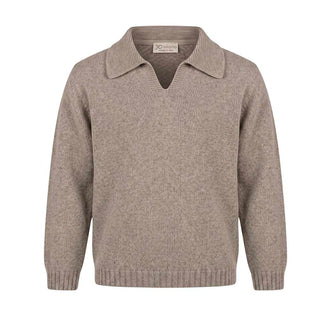 J.o Milano Maglia Polo Beige In Misto Cashmere 2663Z6/1J Per Bambino