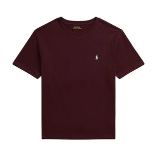 Polo Ralph Lauren T-shirt Bordeaux A Maniche Corte 322832904522 Per Bambini