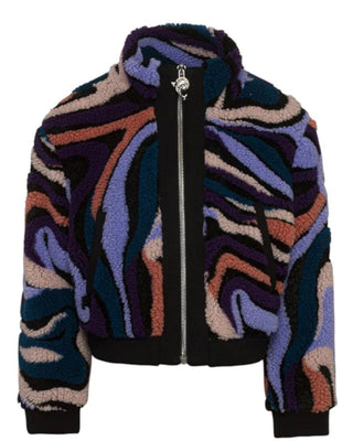 Emilio Pucci Giubbino teddy multicolor da bambina PV2A87-H0055