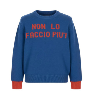 Mc2 Saint Barth Maglia azzurra in misto lana da bambino DOU0001 00619E