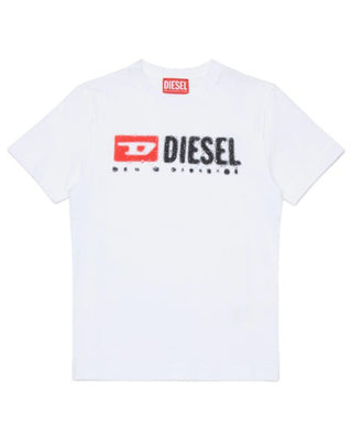Diesel T-shirt in jersey con stampa logo J02475-00YI9