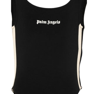 Palm Angels Body Nero Con Logo Per Ragazza PGBD00CS26FLE001/110