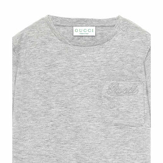 Gucci T-shirt Grigia Con Logo Per Bambini 749317-XJGVJ-1183