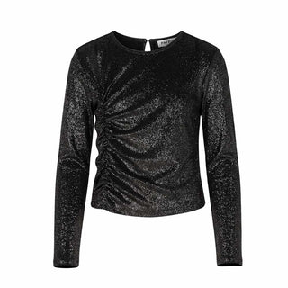Patrizia Pepe Maglia In Velluto Lurex Nero 7M0124/J0065-K103 Per Bambina
