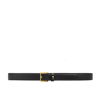Amis Paris Cintura Paris Paris In Pelle Nera Con Dettaglio Oro UBL029.AL0139