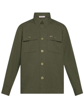 Sun68 Camicia Overshit S35313 Con Logo