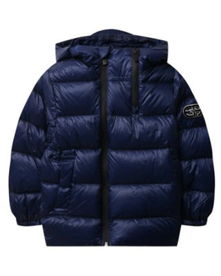 Armani Wattierte Jacke mit Kapuze 6K4BJC für Kinder