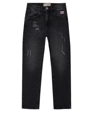 Roy Roger's Jeans nero sfumato con abrasioni RF130