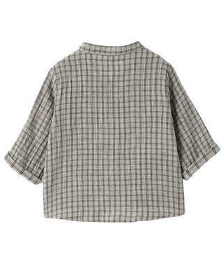 Teddy & Minou Camicia a quadri in cotone da neonato I24CI001G0000