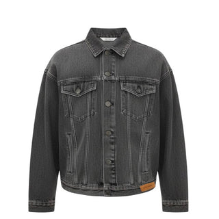 Palm Angels Logo Jacket PBYE001F23DEN0011025