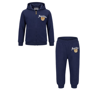Moschino Zip-up Hooded Tracksuit with Logo MNK03N