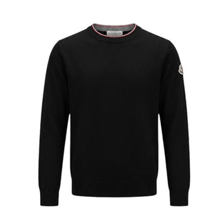 Moncler Maglia Nera In Lana D29549004605 Per Bambino