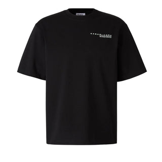 Casa Blanca T-shirt nera a maniche corte Glitch Orchid M-SP26-JTS-044-06