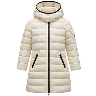 Moncler Piumino Lungo Beige Moka L29541C50110-265 Per Bambina
