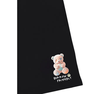 Barrow Bermuda Nero In Felpa Con Teddy E Logo S6BKJUBE031-110