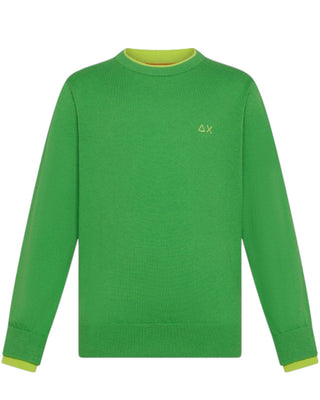 Sun68 Maglia Girocollo K44325 In Misto Lana