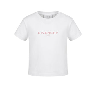 Givenchy T-shirt Bianca Con Logo H31379/10P Per Neonata