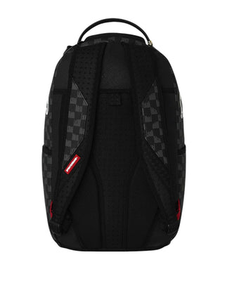 SPRAYGROUND Zaino BLACK AND WHITE DRIP CHECK SHARK 910B8553NSZ