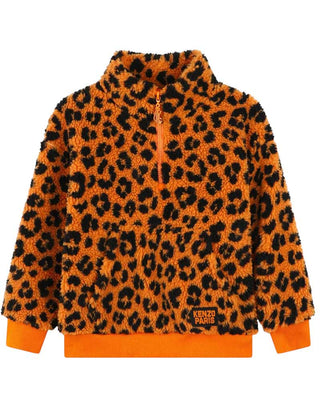 Kenzo Felpa animalier in teddy K60553